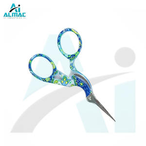 ALMAC New Arrival Classic Embroidery <b>Scissors</b> Blue <b>Floral</b> Design Coated Stainless Steel Mini <b>Scissors</b> Tailor <b>Scissors</b> - Product Image 3