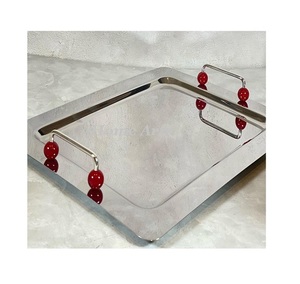 Plateau alimentaire en acier inoxydable, dernier design, qualité supérieure, forme rectangulaire, idéal pour la vente. - Product Image 4