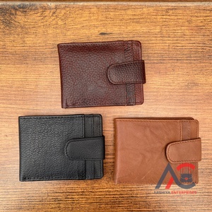 Handmade Simple Design Custom Vintage Real Genuine Leather RFID Blocking Bifold <b>Wallet</b> for Men's Multiple ID <b>Card</b> Holder <b>Wallet</b> - Product Image 1