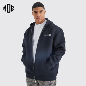 OEM Heavyweight Unisex Zip Sudadera con capucha Sun-Faded Vintage Acid Wash Logotipo personalizado Sudaderas con capucha transpirables Hombres Cremallera personalizable - Product Image 1