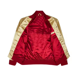 2026 meilleure vente nouveau personnalisé printemps broderie Souvenir luxe Satin vol hommes Baseball vestes pour hommes vestes - Product Image 3