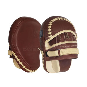 Custom Designed Professional 8oz 12oz 16oz PU Leather Martial Arts and Boxing Gloves Curved <b>Focus</b> Punching Mitts - Product Image 1