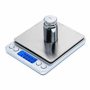 OEM Kundenspezifische Digitale Lebensmittel-Küchenwaage 1kg/0,1g 2kg/0,1g 3kg/0,1g 500g/0,01g mit LCD-Display und Wiegeschale - Product Image 2