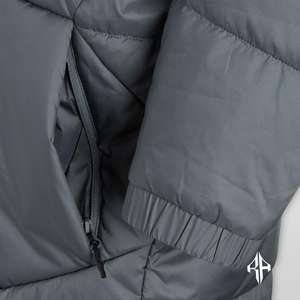 Chaqueta de invierno con logotipo personalizado de 2025, chaqueta acolchada con cremallera estampada transpirable de poliéster 100% de ATLANTIC - Product Image 4