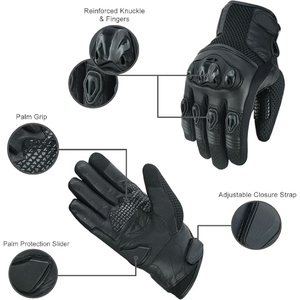Fabricant de gants de course pour moto OEM |   Gants d'équitation en cuir avec logo personnalisé |   Fournisseur en gros de gants de moto de protection - Product Image 2