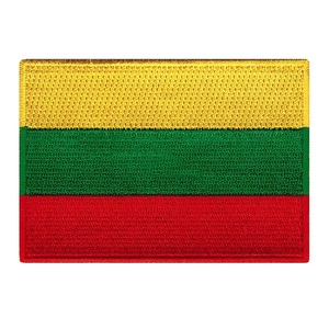 Lithuania Flag <b>Patch</b> Iron On Badge Sew On Lithuanian Flag Embroidered Applique, Lithuania Flag <b>Patch</b> - Product Image 1