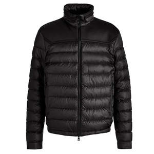 Men Casual Nylon/Cotton Jacket Woven Stand Collar Winter Zipper <b>Quilted</b> Cotton Puffer Waterproof Windproof <b>Thick</b> Hooded Front - Product Image 6