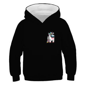 เสื้อกันหนาวมีฮู้ดการ์ตูนสำหรับผู้ชาย, เสื้อกันหนาวพิมพ์ลายยูนิคอร์นแขนยาวเสื้อสวมหัวผ้าฝ้ายเป็นมิตรกับสิ่งแวดล้อมสำหรับฤดูหนาว - Product Image 5