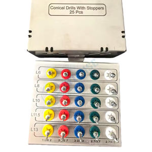 Kit de Implantes Dentales Manuales de Acero Inoxidable de 25 Piezas, Brocas Cónicas con Tope, Herramientas Quirúrgicas de Perforación Ósea de Alta Precisión - Product Image 5