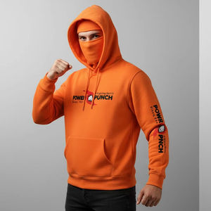 เสื้อฮู้ดซิปเต็มตัวผู้ชาย ผ้าฟลีซคอตตอนหนานุ่ม พิมพ์ลายตัวอักษร ทรงโอเวอร์ไซส์ ระบายอากาศได้ดี เหมาะสำหรับเล่นกีฬากลางแจ้งในฤดูหนาว แบบ 3 มิติ รับผลิตตามแบบ OEM - Product Image 1