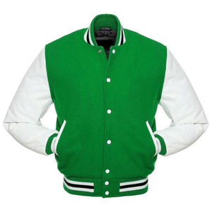 Vente chaude hommes hiver Baseball Bomber veste Cool Style Varsity Letterman avec col montant sur mesure Pakistan laine tissu - Product Image 1