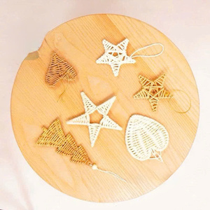 Rustic Handmade Rattan <b>Christmas</b> Ornament Natural Hanging <b>Tree</b> Decoration for Holiday Season Home Decor Wholesale Vietnam - Product Image 1