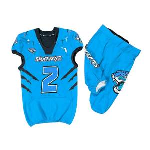 Maillot de football américain rétro personnalisé avec impression par sublimation intégrale, nom et logo d'équipe personnalisés - Product Image 6