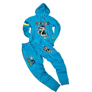 ชุดวอร์มปักลายแฟชั่นสำหรับผู้ชายชุดออกกำลังกายสำหรับใส่วิ่งออกกำลังกายโลโก้ได้ตามต้องการ - Product Image 2