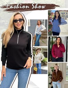 Loose fit women full sleeve sweatshirt comfy cotton <b>blend</b> stylish and warm daily outfit - Product Image 5