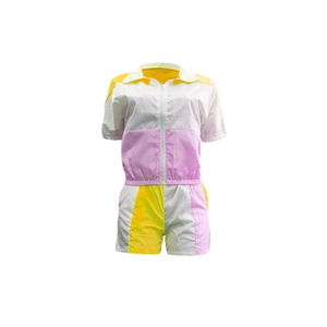 Nouveau 2025 personnaliser deux pièces polyester sport coupe-vent veste short ensemble léger Jogging costume coupe-vent shorts ensembles - Product Image 6