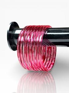 Bracelet en verre facetté de forme émeraude, design rose 2026, tendance pour femmes, léger, prix de gros, plaqué or, pierre principale en perle - Product Image 3