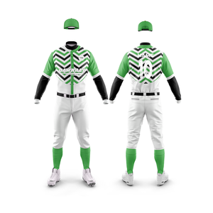 Uniforme de baseball personnalisé par sublimation |   Tenue de baseball d'équipe avec logo et numéros personnalisés |   Ensemble de baseball en polyester respirant - Product Image 3