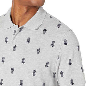 Toile de golf imprimée d'été pour hommes pour chemises à manches courtes à séchage rapide 100% coton personnalisable - Product Image 5