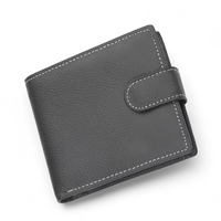 Dompet ramping kulit PU ukiran kustom desain Perancis tempat kartu kredit perlindungan RFID minimalis pria hadiah personal