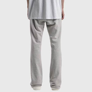 Pantalon évasé ajusté slim pour hommes Pantalon évasé empilé en coton et polyester de style tendance pour hommes - Product Image 4