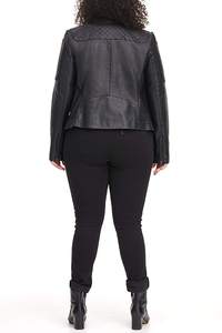 Chaqueta de Cuero para Mujer de Alta Calidad, Logotipo Personalizado, Chaqueta de Cuero para Mujer Más Vendida para Exteriores - Product Image 2