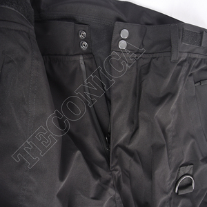 กางเกงคาร์โก้หิมะสีดำกันน้ำผ้าโพลีเอสเตอร์100% มีซิปปิดชายเสื้อ - Product Image 5