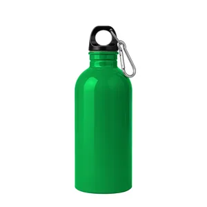 Bottiglia d'Acqua Sostenibile in Acciaio Riciclato da 400ml, Articolo Promozionale per Bevande - Product Image 5