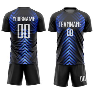 Uniformes de Fútbol para Clubes Deportivos al por Mayor, Camisetas Deportivas con Cuello Redondo, Camisetas de Fútbol Cortas Personalizadas, 100% Poliéster Ligero - Product Image 1