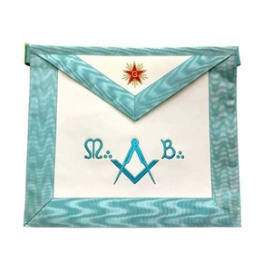 Delantal Masónico de Regalia de Diseño Superior de Buena Calidad al por mayor Delantal Masónico de Regalia Maestro de Rito Escocés de 20 Grados - Product Image 3