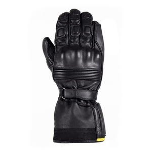 Motorcycle Auto Racing Wear Men's Pure Black Genuine Leather Motorbike Gloves Full Finger Breathable Riding Sports Gloves - Product Image 2