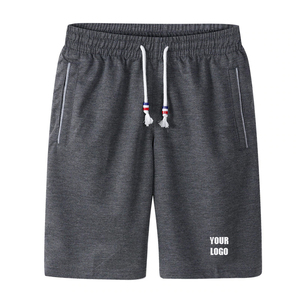 Solid <b>Men's</b> Casual Summer Drawstring Jogger <b>Shorts</b> 100% Cotton Eco-Friendly Quick Dry <b>Elastic</b> <b>Waist</b> - Product Image 4