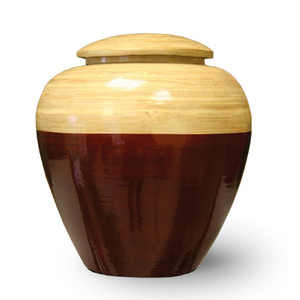 Urne commémorative personnalisée de style américain en bois jaune pour animaux de compagnie Design tendance à la mode OEM Nouveau cadeau personnalisé - Product Image 1