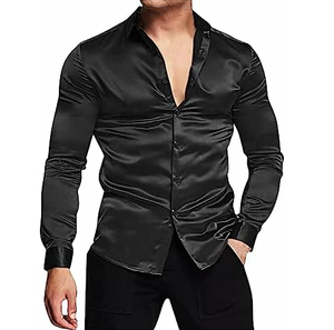 Respirant nouvelle mode hommes robe coton chemises nouveautés slim fit homme chemises habillées 2024 - Product Image 6