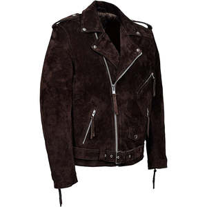 New Style Winter Warm Thick <b>Sheepskin</b> Leather Turn Over Collar Slim Fit Size Custom Made Front Pocket Zipper Leather <b>Jacket</b> - Product Image 4