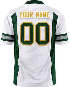 Camiseta de fútbol americano para hombre de alta calidad bordada al por mayor uniforme de todo el equipo barato transpirable de manga corta talla grande - Product Image 4