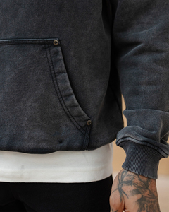 Sudaderas con Capucha Vintage para Hombre, Más Vendidas, con Logotipo Bordado Personalizado, de Felpa Gruesa 100% Algodón, con Bolsillo - Product Image 3