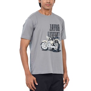 Camiseta informal con estampado personalizado de 100% algodón para hombre, serigrafía de alta calidad con logotipo - Product Image 3