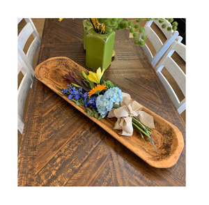 Decoración decorativa para el hogar, barco de madera, mesa artesanal, cuencos de masa de madera para hacer velas al mejor precio - Product Image 2