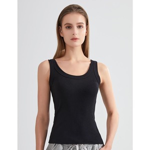 Prix de gros et débardeurs en coton tricoté sexy personnalisés pour femmes - Product Image 2