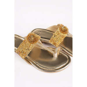 Salwar Kameez Anarkali Dorado para Mujer, Estilo Bollywood, Ropa Étnica India en Georgette, IFS-KLP25-005 - Product Image 1