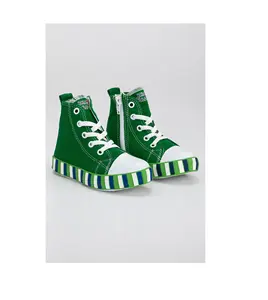 Wholesale New Summer Season Boots Cast Wrap Linen Laced Colored Sole Children Shoe Sole Baby-Child Boat So Chic Green Shoes