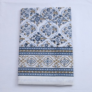 Drap de lit plat imprimé en bloc à la main fabriqué à partir de 100% coton écologique et fait à la main ensemble de literie uni solide pour une décoration intérieure élégante - Product Image 3