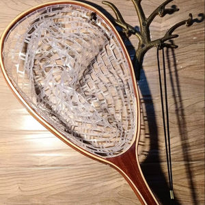 Red de Pesca con Mosca para Exteriores con Marco de Madera y Malla de Goma, Herramienta Manual para Capturar Truchas - Product Image 1