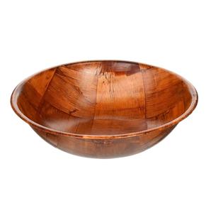 Ensaladera de madera tejida, 10 pulgadas, marrón - Product Image 5