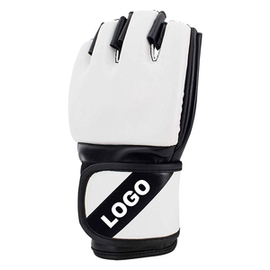 Guantes de MMA Hechos de Cuero, para Entrenamiento, Marca Privada Personalizada, Fabricados en Fábrica, Guantes de MMA de Medio Dedo - Product Image 1