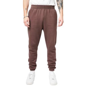Pantalon de survêtement collectif marron ardoise pour hommes coupe décontractée 80% coton Texture brossée doux pantalon de confort décontracté lourd - Product Image 1