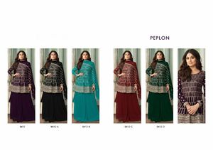 Vêtements ethniques pour adultes en vente Dernier créateur Heavy Real Georgette Salwar Suit & Dupatta avec broderie Work Forte demande - Product Image 4