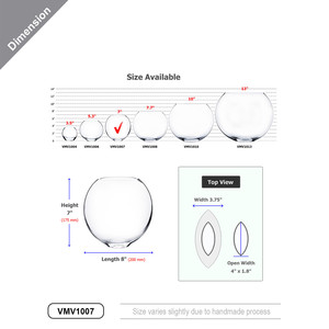 VMV1007 - แจกันทรงกลม - 7 - Product Image 3