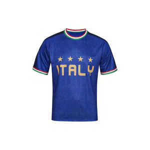 Nueva Camiseta de Fútbol Personalizada para Adultos, 100% Poliéster, Alta Calidad, Color y Logotipo Personalizables, Secado Rápido, Verano - Product Image 1